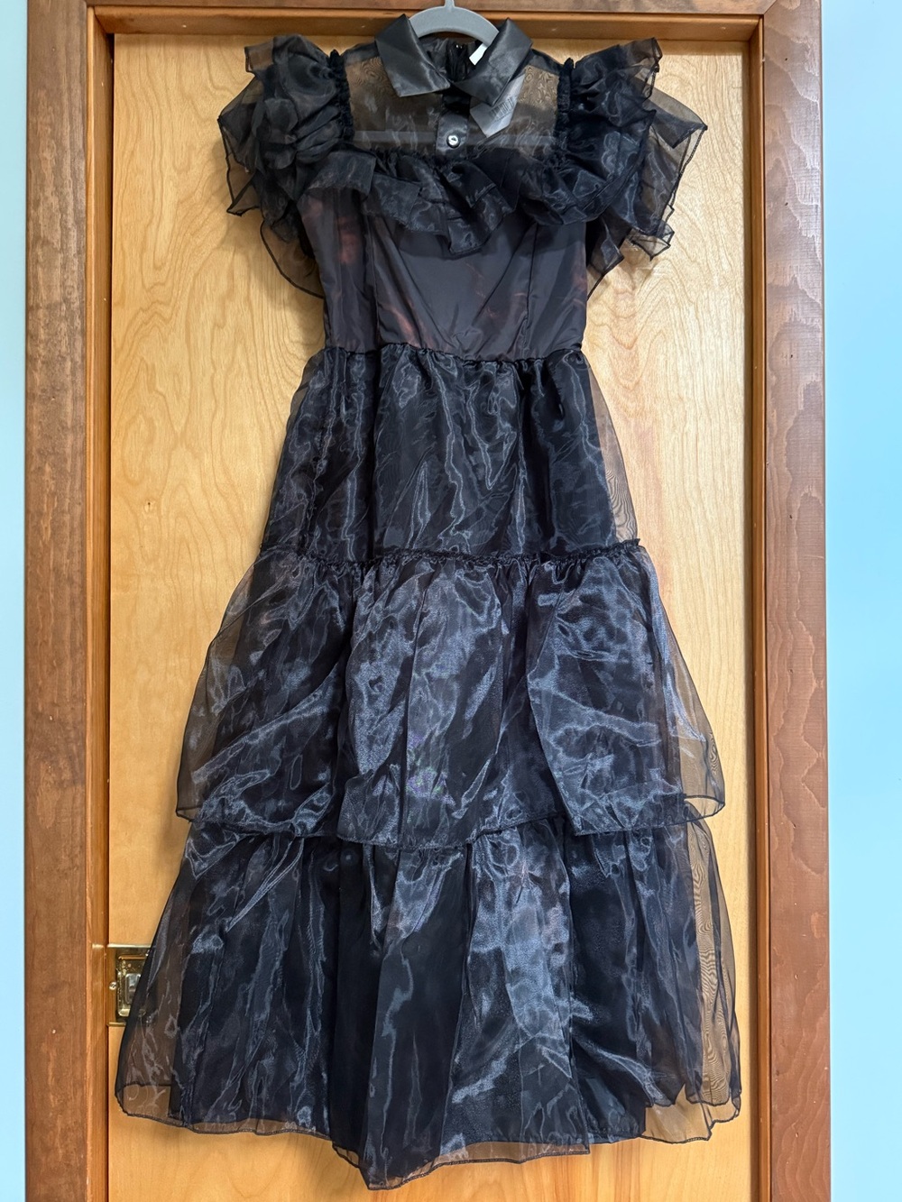 NWOT Child Large Wednesday Addams Prom Dress Halloween Costume Rave’N Dance - Picture 2 of 16